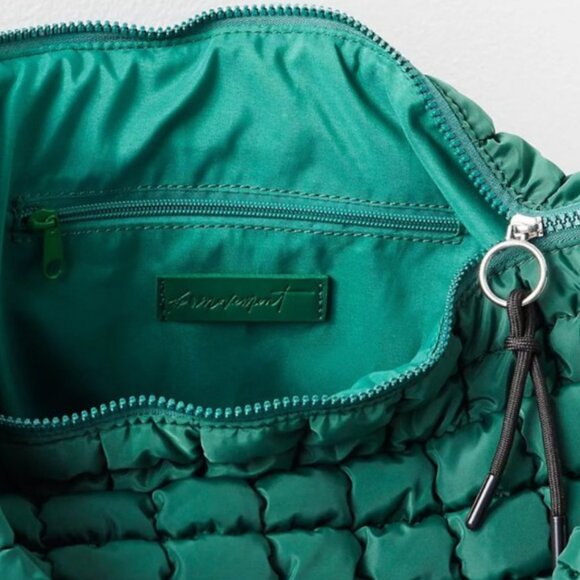 Free People Quilted Carryall in Fuji Jade - Picture 6 of 11